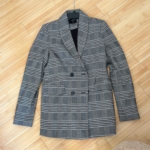 Tahari houndstooth over sized blazer NWT